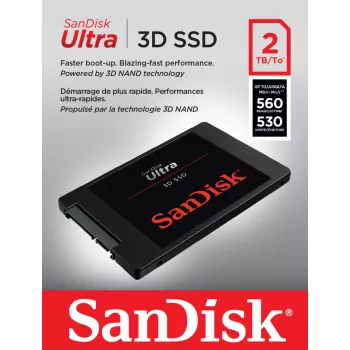 WESTERN DIGITAL SSD - SanDisk Ultra 3D - 2TB - SATA 6Gb/s - 2.5in