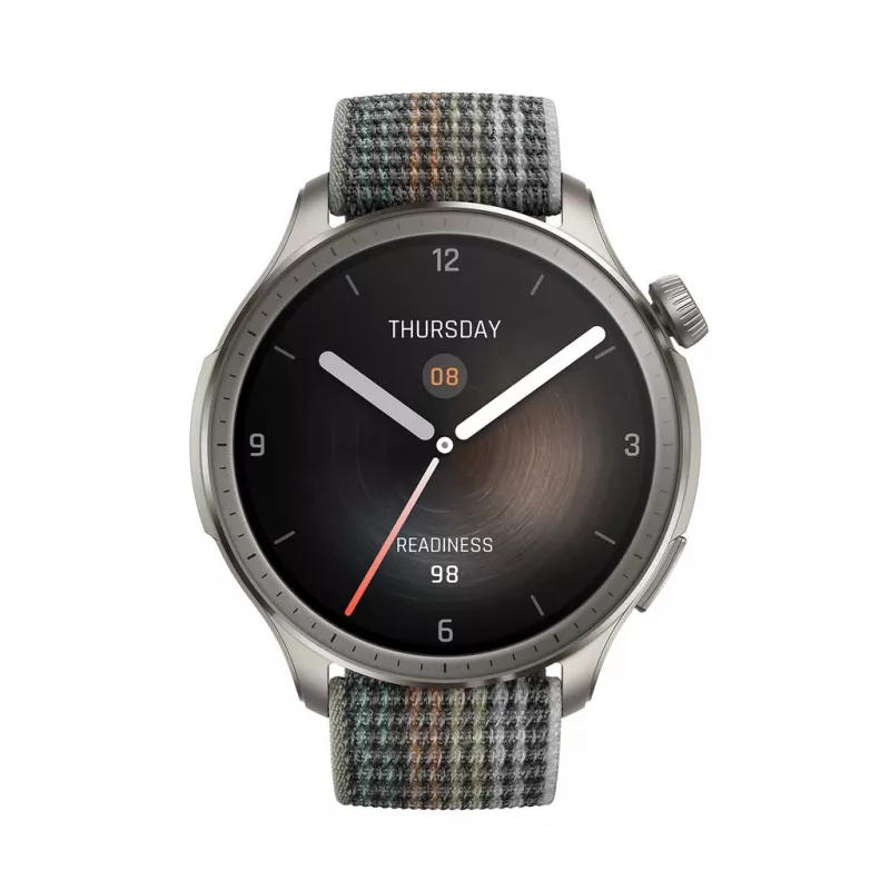 Amazfit Balance 3,81 cm (1,5 Zoll) AMOLED 46 mm Digital 480 x 480 Pixel Touchscreen Grau Wi-Fi GPS (Satellit)