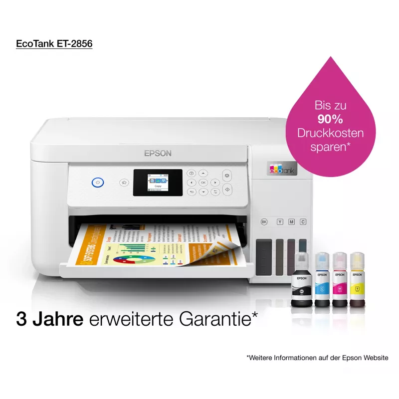 Epson EcoTank ET-2856 Tintenstrahl A4 5760 x 1440 DPI 33 ppm Wi-Fi