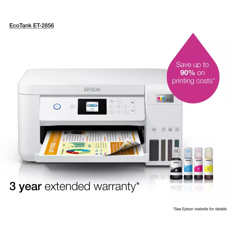 Epson EcoTank ET-2856 Tintenstrahl A4 5760 x 1440 DPI 33 ppm Wi-Fi