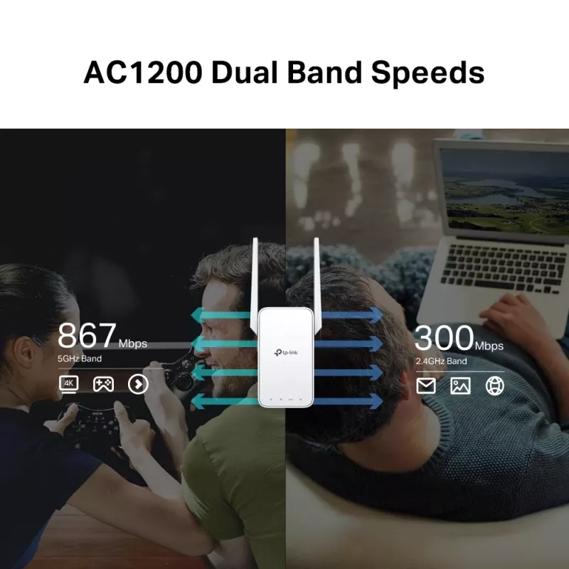 Netzwerk-Repeater TP-Link AC1200 Mesh WLAN Range Extender