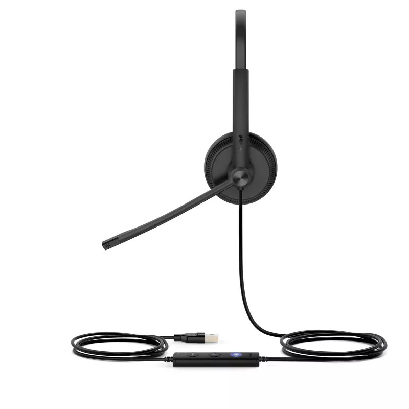 Yealink UH34 Dual Teams Headset, Kabelgebunden, Büro/Callcenter, 20 - 20000 Hz, 118 g, Headset, Schwarz