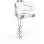 Handmixer Bosch MFQ24200 — 400 W, 4 Geschwindigkeiten, Turbo, gebürsteter Stahl/Weiß