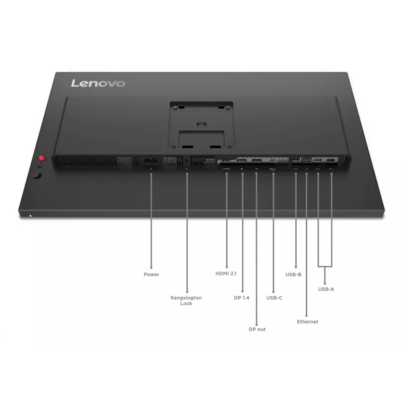 Lenovo ThinkVision P27QD-40 Monitor, 68,6 cm (27 Zoll), 2560 x 1440 Pixel, Wide Quad HD, LED, 6 ms, Schwarz