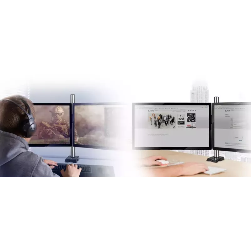 ARCTIC Z2 (Gen 3) - Doppel-Monitorarm mit USB-Hub