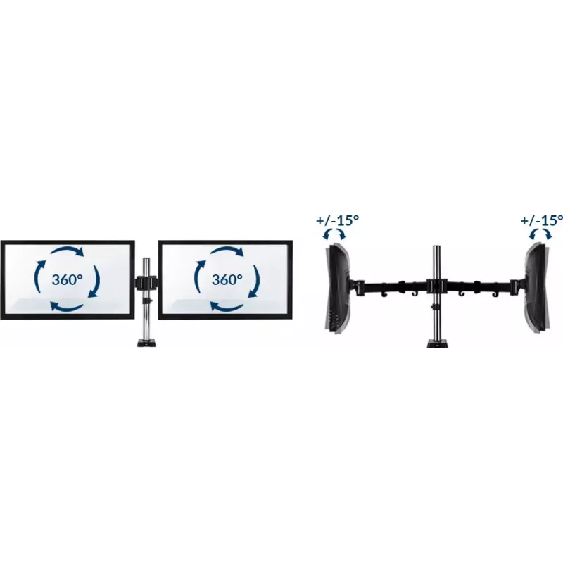 ARCTIC Z2 (Gen 3) - Doppel-Monitorarm mit USB-Hub