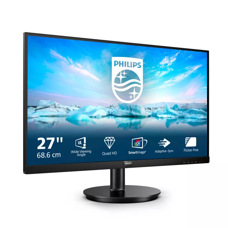 Philips V Line 275V8LA/00 Computer Monitor 68,6 cm (27 Zoll) 2560 x 1440 Pixel Quad HD LED Schwarz