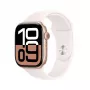 APPLE Watch Series 10 GPS 46mm Roségold Aluminiumgehäuse mit Light Blush Sportarmband - M/L