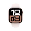 APPLE Watch Series 10 GPS 46mm Roségold Aluminiumgehäuse mit Light Blush Sportarmband - M/L