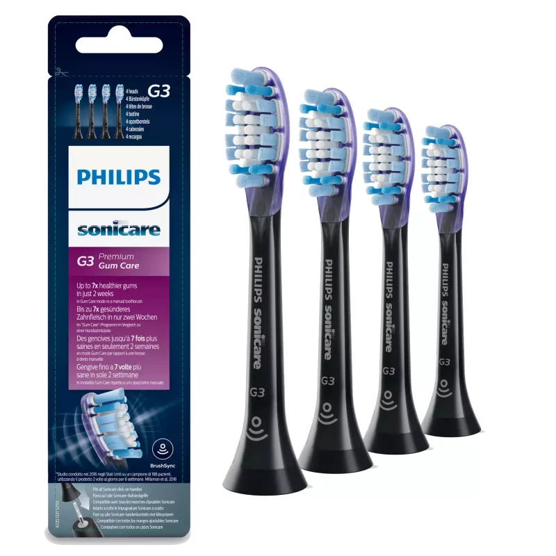 Philips G3 Premium Gum Care HX9054/33 4er-Pack wechselbare Schallzahnbürstenköpfe