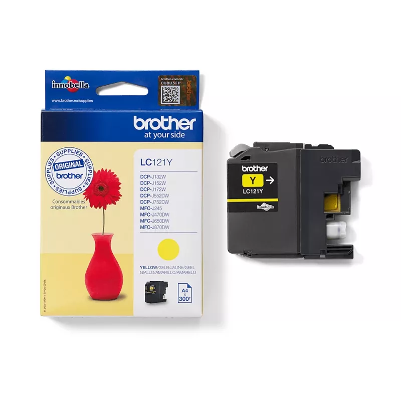 Brother LC-121Y Tintenpatrone 1 Stk. Original Gelb