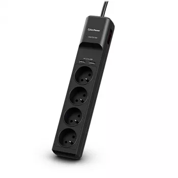 CyberPower Tracer III P0420SUD0-FR Überspannungsschutz Schwarz 4 AC-Ausgänge 200 - 250 V 1,8 m