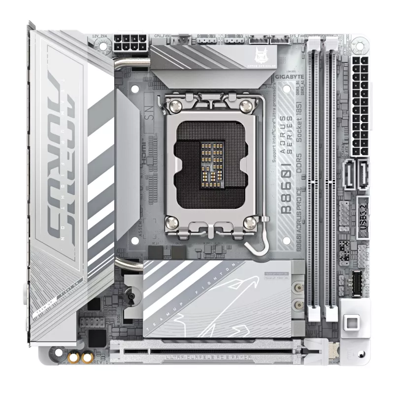 Motherboard GIGABYTE B860I AORUS PRO ICE, Intel B860, LGA 1851, Mini-ITX