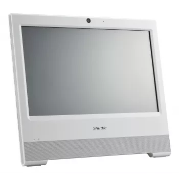 Shuttle All-In-One Barebone X50V9, 15,6 Zoll Single-Touch-Bildschirm (resistiv), Celeron 7305U, WiFi, IP54, lüfterlos, 24/7-Dauerbetrieb
