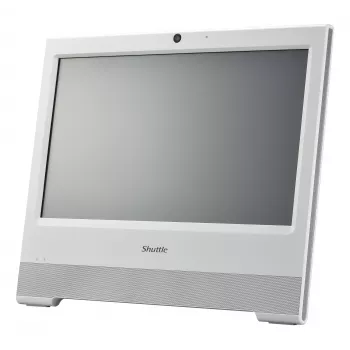 Shuttle All-In-One Barebone X50V9, 15,6 Zoll Single-Touch-Bildschirm (resistiv), Celeron 7305U, WiFi, IP54, lüfterlos, 24/7-Dauerbetrieb
