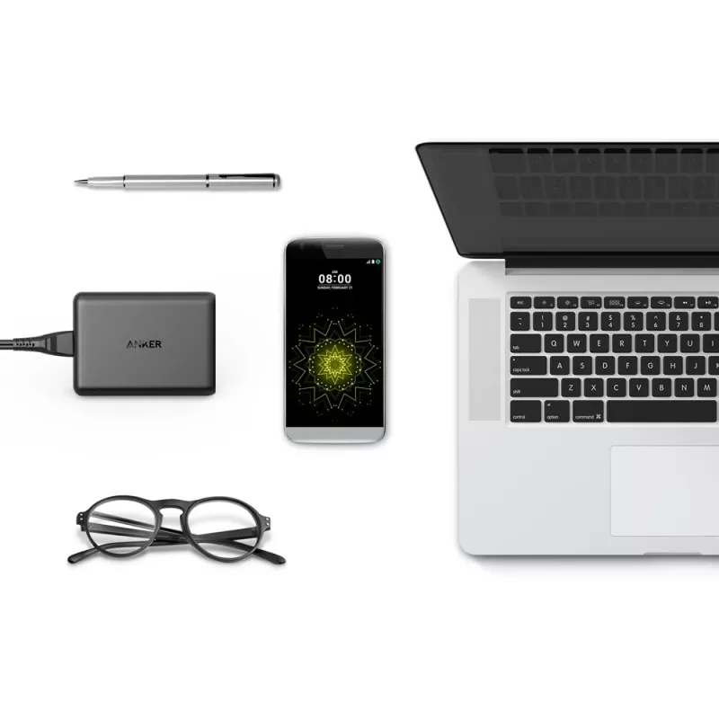 ANKER Powerport Speed 5 2x Quick Charge 3.0 Eu Schwarz