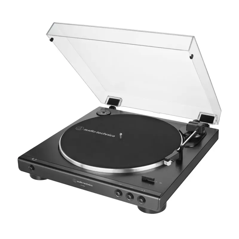 Riemengetriebener Plattenspieler Audio-Technica AT-LP60X Vollautomatisch Schwarz
