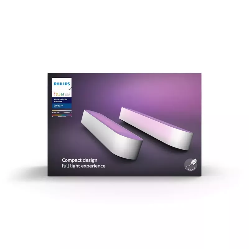 Philips Hue White and Colour Ambience Play Light Bar Doppelpack
