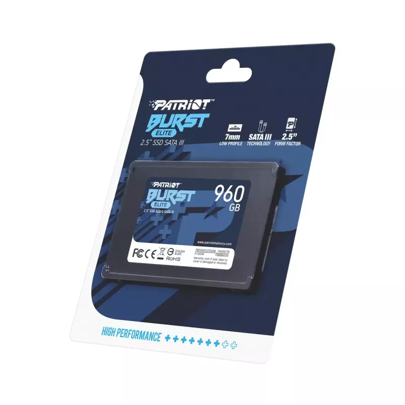 SSD-Laufwerk Patriot Memory 960 GB 2,5 Zoll SATA III PBE960GS25SSDR