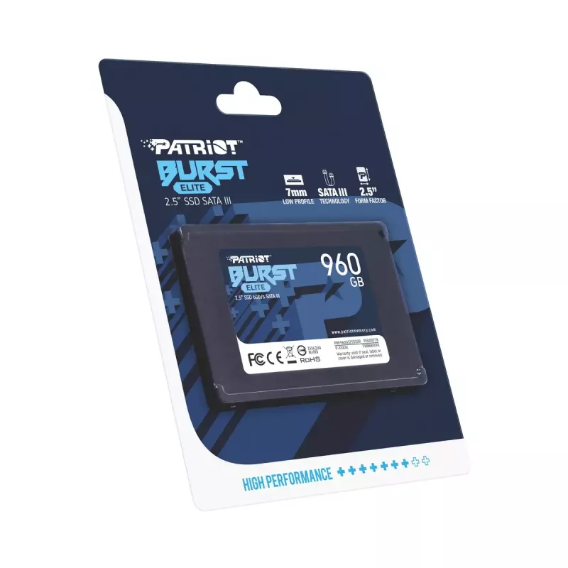 SSD-Laufwerk Patriot Memory 960 GB 2,5 Zoll SATA III PBE960GS25SSDR