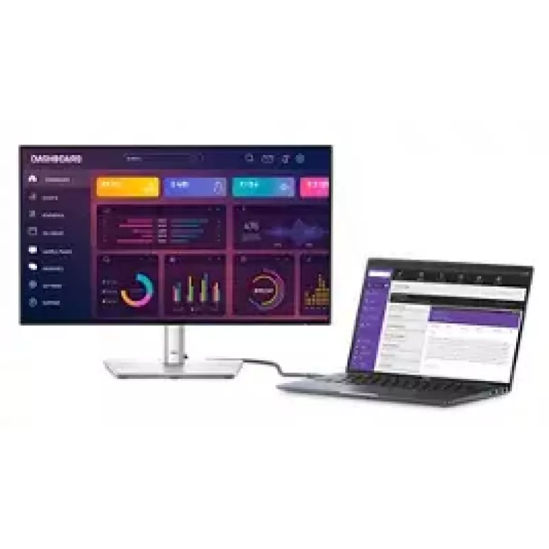 DELL UltraSharp U2424HE Computer-Monitor 60,5 cm (23,8 Zoll) 1920 x 1080 Pixel Full HD LCD Schwarz, Silber