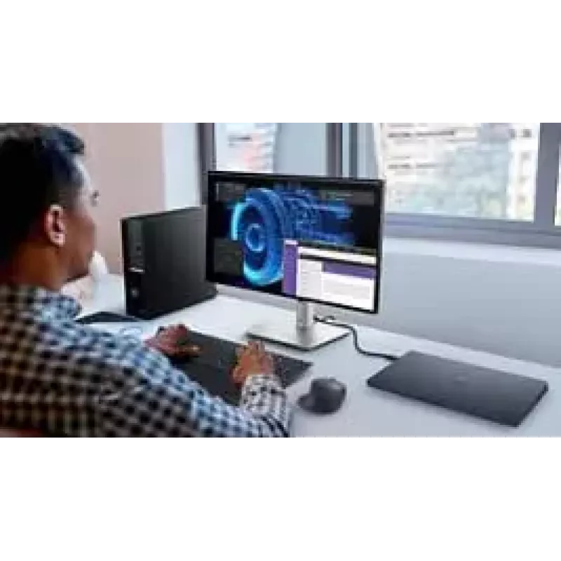 DELL UltraSharp U2424HE Computer-Monitor 60,5 cm (23,8 Zoll) 1920 x 1080 Pixel Full HD LCD Schwarz, Silber