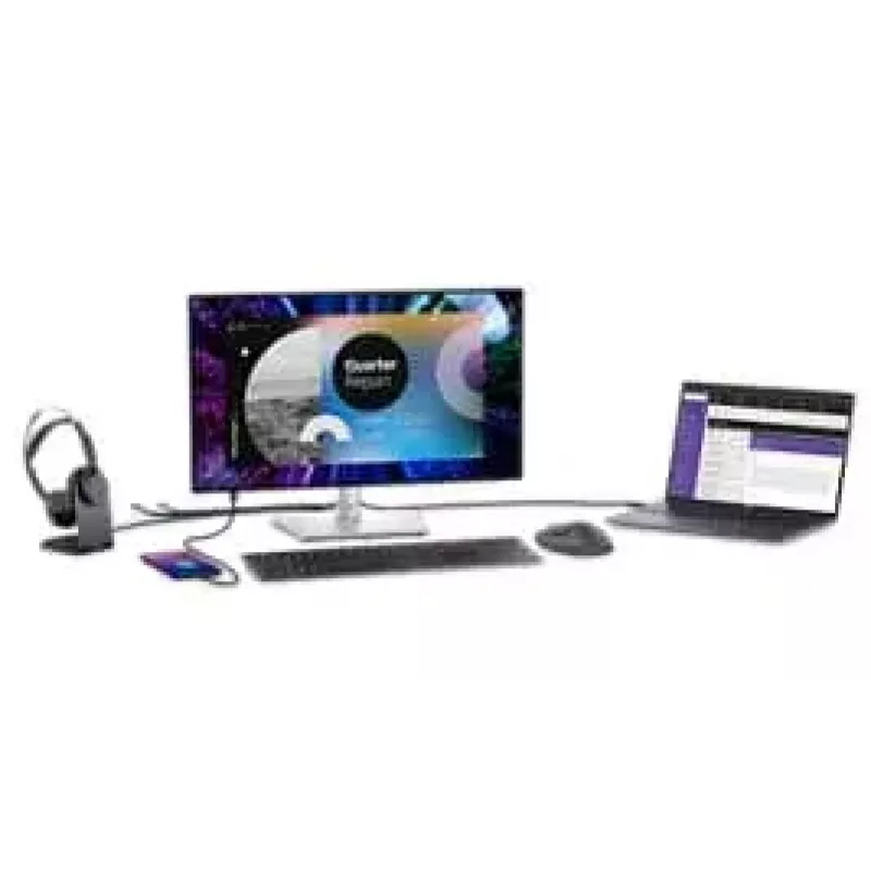 DELL UltraSharp U2424HE Computer-Monitor 60,5 cm (23,8 Zoll) 1920 x 1080 Pixel Full HD LCD Schwarz, Silber