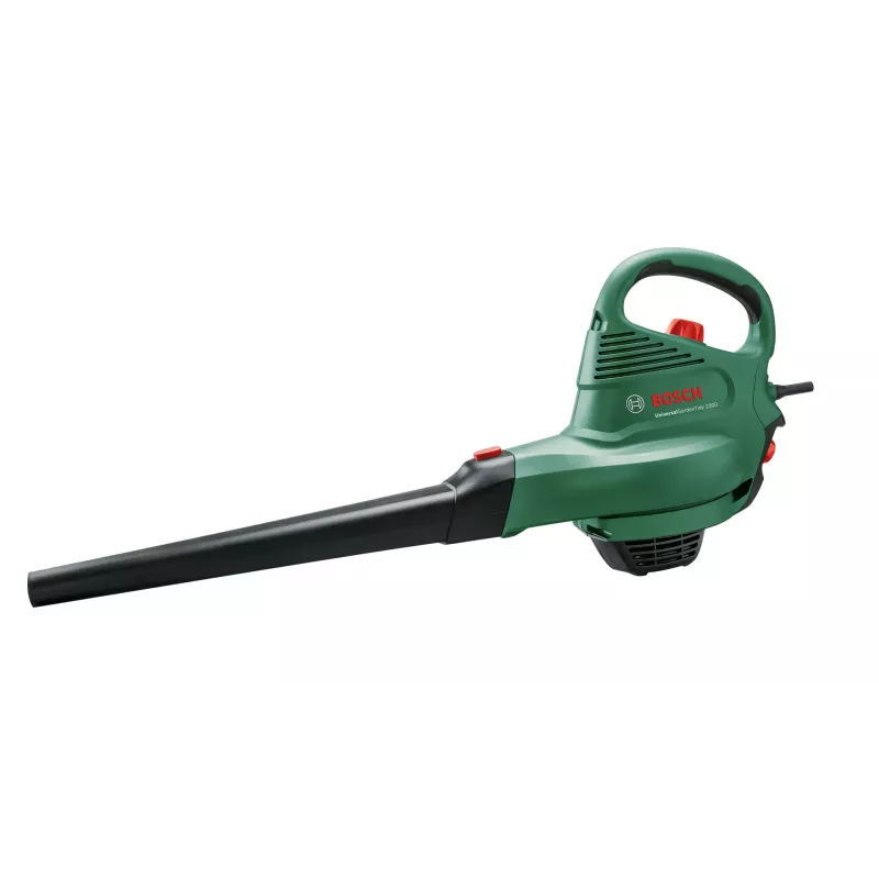 Handgebläse Bosch Universal GardenTidy 2300 — 2300 W, 576 m³/h, 45 L Auffangbeutel, 185–285 km/h, Häckselfunktion