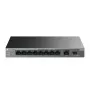 Unmanaged Switch TP-LINK LS1210GP 10-Port Gigabit, 8× PoE+ (61 W gesamt), 1× SFP, 9× RJ‑45 Gigabit