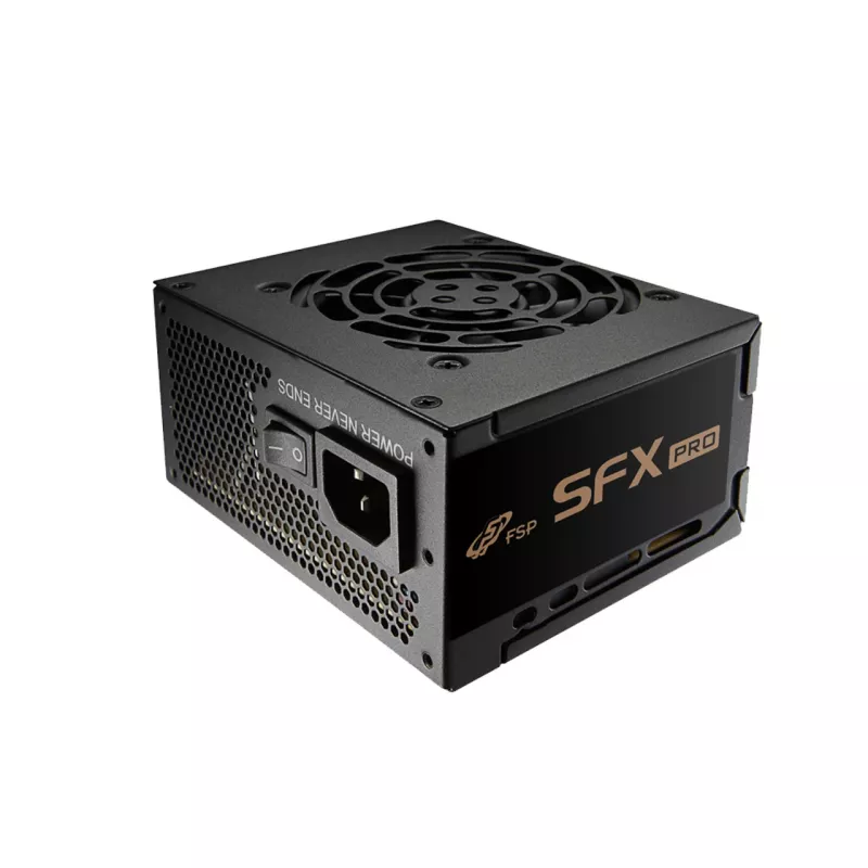 FSP SFX PRO 450W Netzteil SFX SFX3.3 Schwarz, 450 W, 100 - 240 V, 50 - 60 Hz, 6 A, 2.5 A, Aktiv