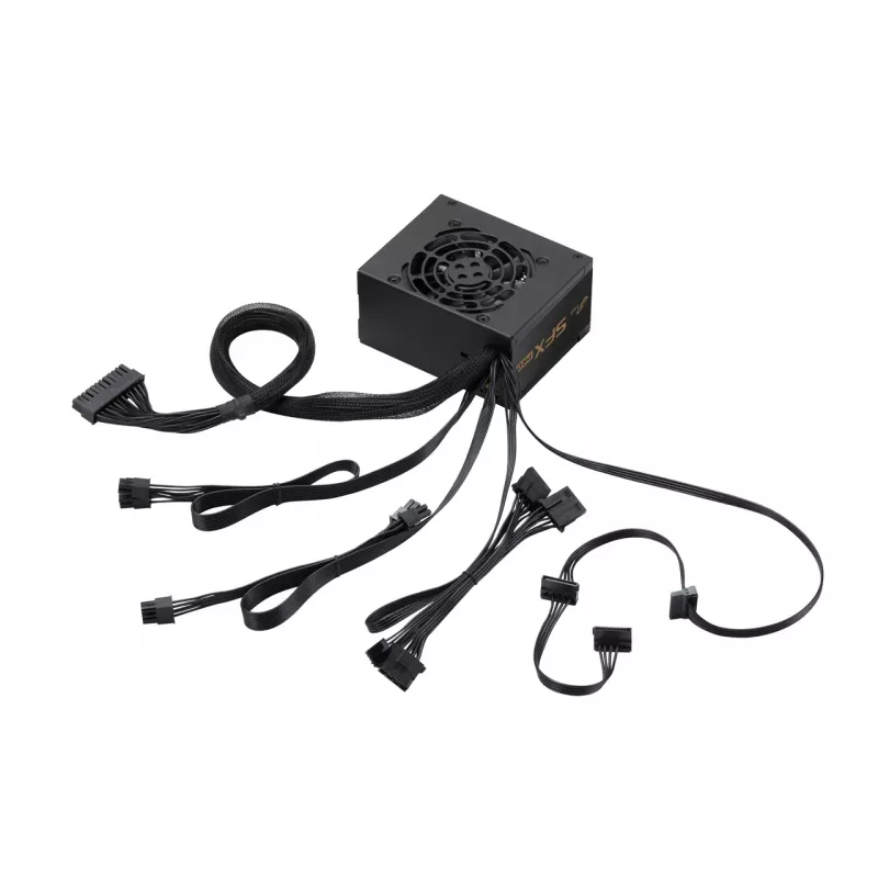 FSP SFX PRO 450W Netzteil SFX SFX3.3 Schwarz, 450 W, 100 - 240 V, 50 - 60 Hz, 6 A, 2.5 A, Aktiv