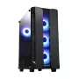 PC-Gehäuse CHIEFTEC GS-01B-OP Tower Schwarz – gehärtetes Glas, RGB-Lüfter, unterstützt ATX/Micro-ATX, GPU bis 320 mm