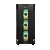 PC-Gehäuse CHIEFTEC GS-01B-OP Tower Schwarz – gehärtetes Glas, RGB-Lüfter, unterstützt ATX/Micro-ATX, GPU bis 320 mm