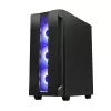 PC-Gehäuse CHIEFTEC GS-01B-OP Tower Schwarz – gehärtetes Glas, RGB-Lüfter, unterstützt ATX/Micro-ATX, GPU bis 320 mm