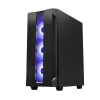 PC-Gehäuse CHIEFTEC GS-01B-OP Tower Schwarz – gehärtetes Glas, RGB-Lüfter, unterstützt ATX/Micro-ATX, GPU bis 320 mm