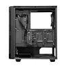 PC-Gehäuse CHIEFTEC GS-01B-OP Tower Schwarz – gehärtetes Glas, RGB-Lüfter, unterstützt ATX/Micro-ATX, GPU bis 320 mm
