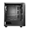 PC-Gehäuse CHIEFTEC GS-01B-OP Tower Schwarz – gehärtetes Glas, RGB-Lüfter, unterstützt ATX/Micro-ATX, GPU bis 320 mm