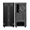 PC-Gehäuse CHIEFTEC GS-01B-OP Tower Schwarz – gehärtetes Glas, RGB-Lüfter, unterstützt ATX/Micro-ATX, GPU bis 320 mm