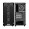 PC-Gehäuse CHIEFTEC GS-01B-OP Tower Schwarz – gehärtetes Glas, RGB-Lüfter, unterstützt ATX/Micro-ATX, GPU bis 320 mm
