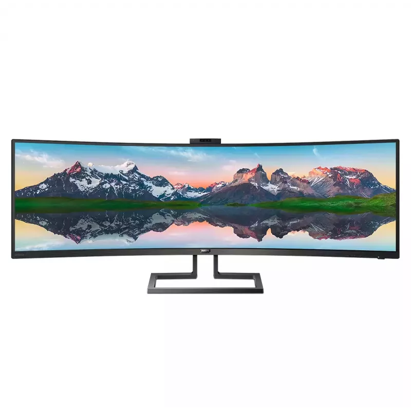 Philips P Line 32:9 SuperWide Curved LCD Display 499P9H/00, 124 cm (48,8 Zoll), 5120 x 1440 Pixel, UltraWide Dual Quad HD, LCD, 5 ms, Schwarz