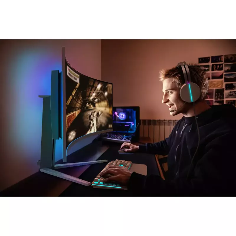Philips Evnia 8000 49M2C8900L/00 Computer-Monitor 124,2 cm (48,9 Zoll) 5120 x 1440 Pixel Dual QHD QD-OLED Weiß