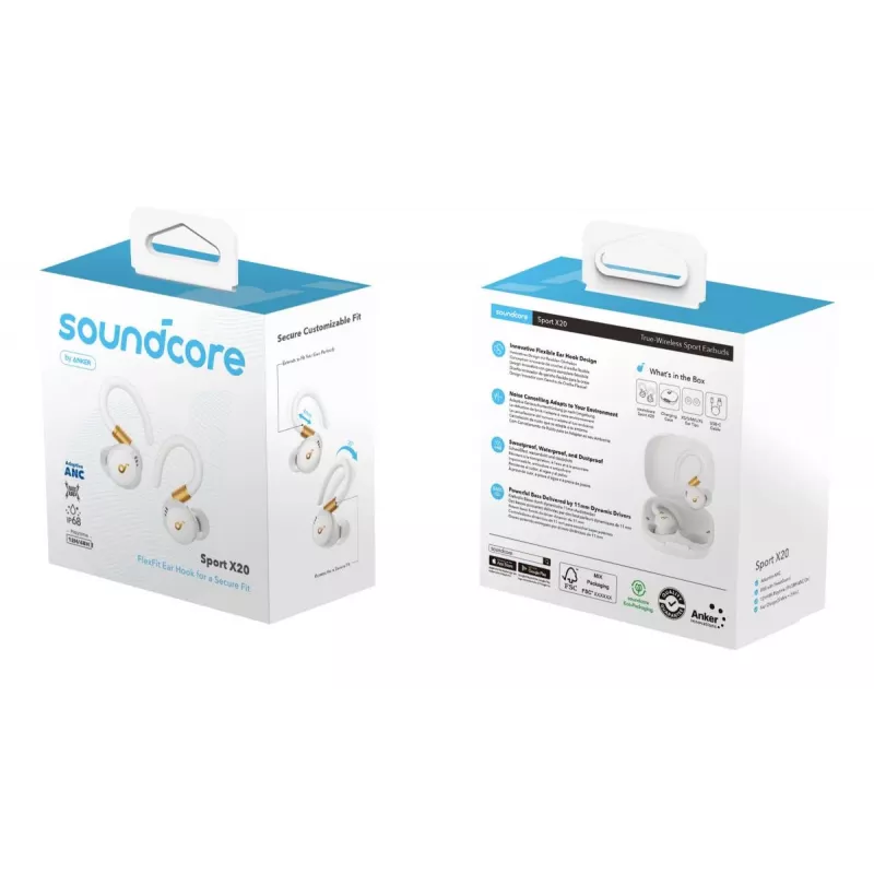 ANKER Earbuds - Soundcore Sport X20 - White