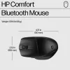 HP 480 Comfort Bluetooth Mouse, Rechtshänder, Bluetooth, 4000 DPI, Schwarz