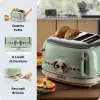 Ariete Vintage 156 4-Schlitz-Toaster, 1600 W, hellgrün