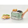 Ariete Vintage 156 4-Schlitz-Toaster, 1600 W, hellgrün