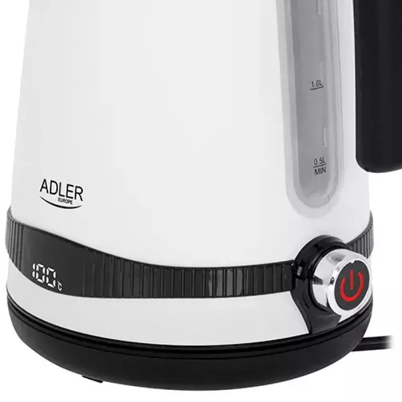 Elektrischer Wasserkocher Adler 1,7 L 2200 W Weiß
