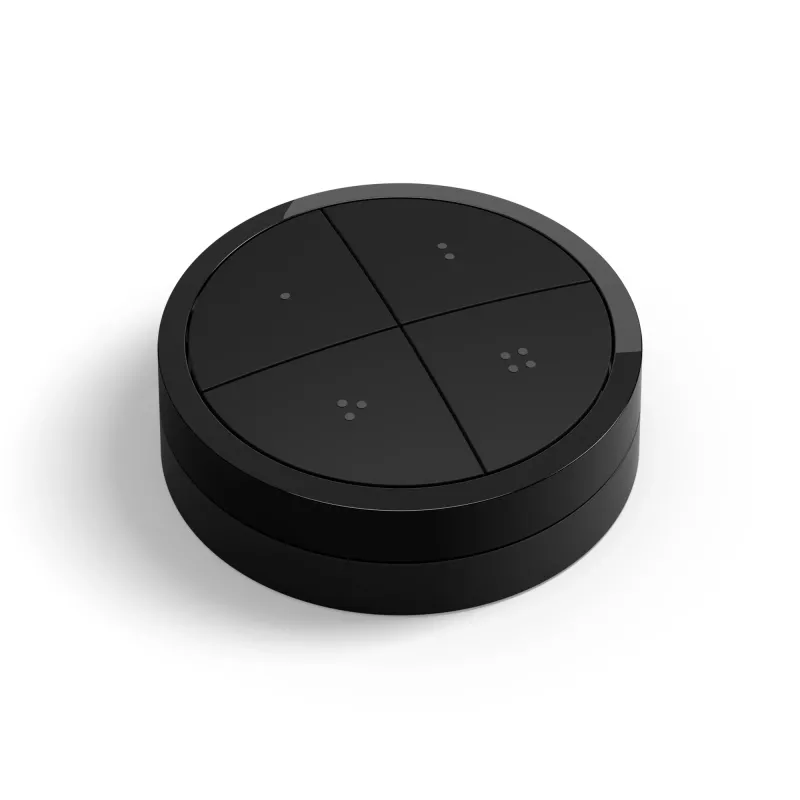 Philips Tap Dial-Schalter, Kabellos, Schwarz, freistehend/Wandmontage, IP20, Kunststoff, IP20