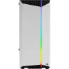 PC-Gehäuse AEROCOOL Bionic Midi Tower Weiß — ATX, Tempered Glass, 2x3,5-Zoll-Schächte, 6x2,5-Zoll, 297 mm GPU, blaue LED