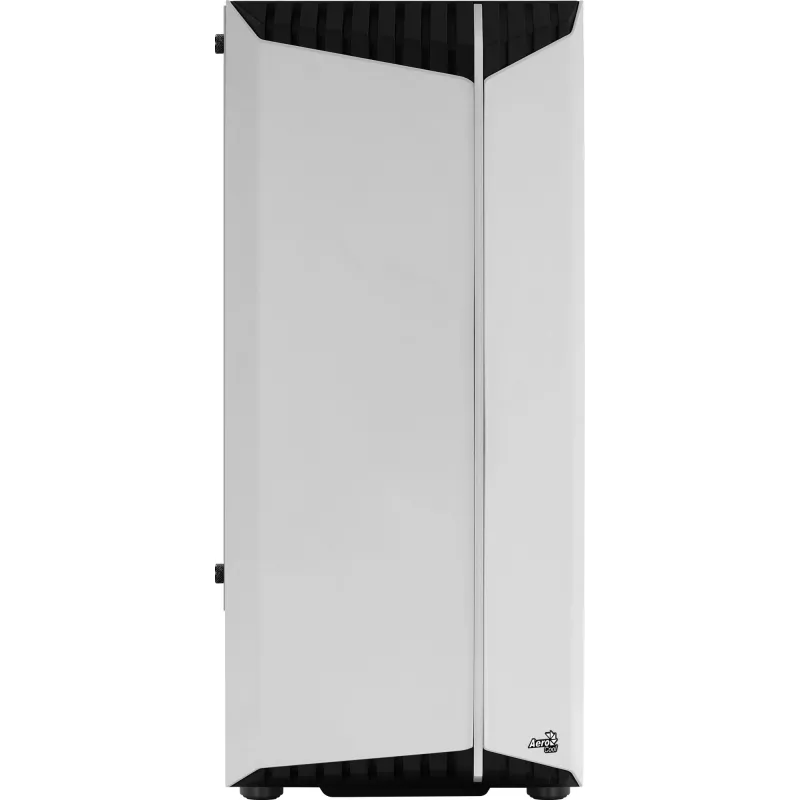 PC-Gehäuse AEROCOOL Bionic Midi Tower Weiß — ATX, Tempered Glass, 2x3,5-Zoll-Schächte, 6x2,5-Zoll, 297 mm GPU, blaue LED