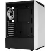 PC-Gehäuse AEROCOOL Bionic Midi Tower Weiß — ATX, Tempered Glass, 2x3,5-Zoll-Schächte, 6x2,5-Zoll, 297 mm GPU, blaue LED